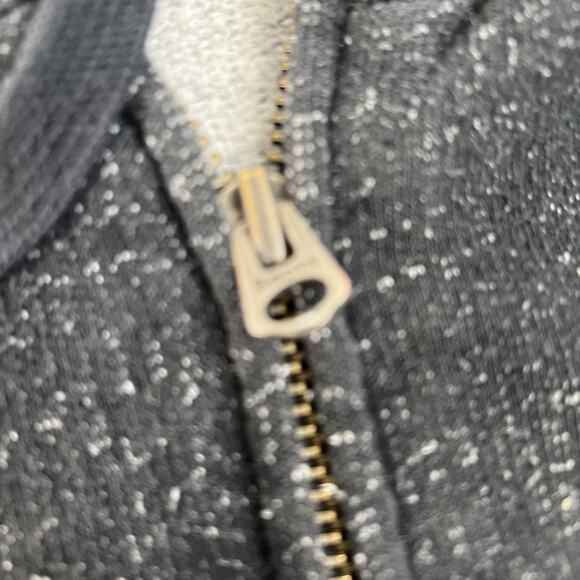 Roots Toronto Hoodie Sweatshirt Womens XL Black Heather Full Zip Fleece Canada - Picture 6 of 16